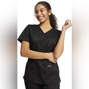 Cherokee Black Crossover Scrub Top